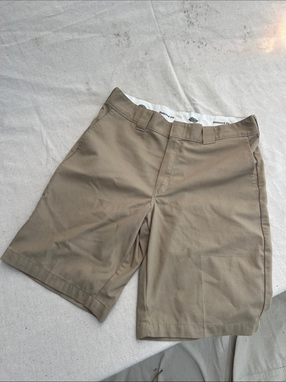 Dickies Men’s Flat-Front Shorts - Light Khaki